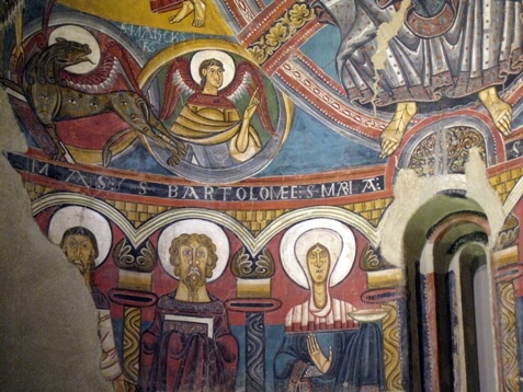 050_Absis_de_Sant_Climent_de_Taüll,_amb_Marc,_Lluc,_Tomàs,_Bartomeu_i_Maria